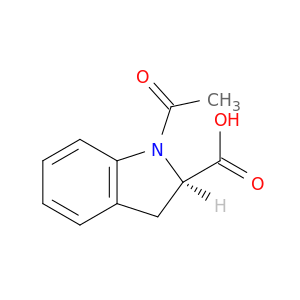 1H-Indole-2-carboxylicacid, 1-acetyl-2,3-dihydro-, (2R)-
