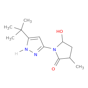 2-Pyrrolidinone,1-[5-(1,1-dimethylethyl)-1H-pyrazol-3-yl]-5-hydroxy-3-methyl-