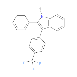 1H-Indole, 2-phenyl-3-[4-(trifluoromethyl)phenyl]-