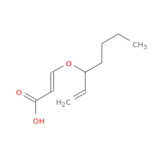 2-Propenoic acid, 3-[(1-ethenylpentyl)oxy]-, (E)-