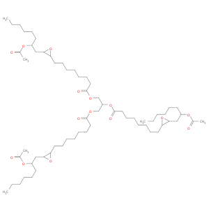 Oxiraneoctanoic酸,3-[2-(乙酰氧基)辛基]-,1,2,3-丙烷四酯