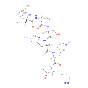 L-Lysinamide, N-acetyl-L-threonyl-L-alanyl-L-seryl-L-histidyl-L-histidyl-