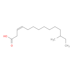 3-Tetradecenoic acid, 12-methyl-, (3Z)-