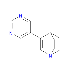 1-Azabicyclo[2.2.2]oct-2-ene, 3-(5-pyrimidinyl)-