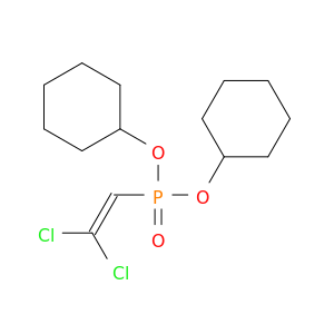 Phosphonic acid, (2,2-dichloroethenyl)-, dicyclohexyl ester