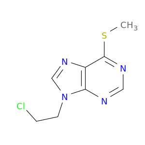 9H-Purine,9-(2-chloroethyl)-6-(methylthio)-