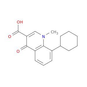 3-Quinolinecarboxylic acid, 8-cyclohexyl-1,4-dihydro-1-methyl-4-oxo-