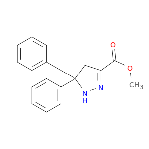 1H-Pyrazole-3-carboxylicacid, 4,5-dihydro-5,5-diphenyl-, methyl ester