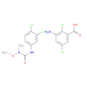 3-amino-2,5-dichloro-benzoic acid; 3-(3,4-dichlorophenyl)-1-methoxy-1-methyl-urea