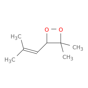 1,2-Dioxetane, 3,3-dimethyl-4-(2-methyl-1-propenyl)-