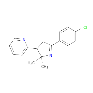 Pyridine, 2-[5-(4-chlorophenyl)-3,4-dihydro-2,2-dimethyl-2H-pyrrol-3-yl]-