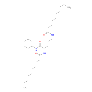 Decanamide, N,N'-[1-[(cyclohexylamino)carbonyl]-1,4-butanediyl]bis-