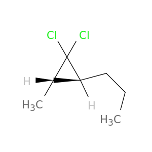 Cyclopropane, 1,1-dichloro-2-methyl-3-propyl-, trans-