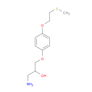 2-Propanol, 1-amino-3-[4-[2-(methylthio)ethoxy]phenoxy]-