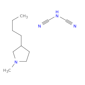 Cyanamide, cyano-, compd. with 3-butyl-1-methylpyrrolidine (1:1)