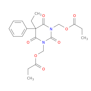 2,4,6(2H,6H)-Pyrimidinetrione,5-ethyldihydro-1,3-bis[(1-oxopropoxy)methyl]-5-phenyl-