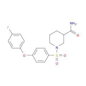 3-Piperidinecarboxamide, 1-[[4-(4-fluorophenoxy)phenyl]sulfonyl]-