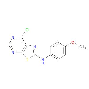 Thiazolo[5,4-d]pyrimidin-2-amine,7-chloro-N-(4-methoxyphenyl)-