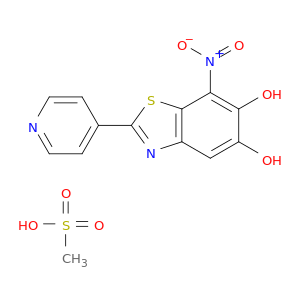 7-nitro-2-(4-pyridinyl)-5,6-Benzothiazolediol methanesulfonate