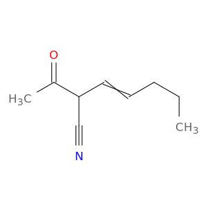 3-Heptenenitrile, 2-acetyl-