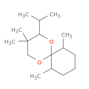 1,5-Dioxaspiro[5.5]undecane, 3,3,7,11-tetramethyl-2-(1-methylethyl)-