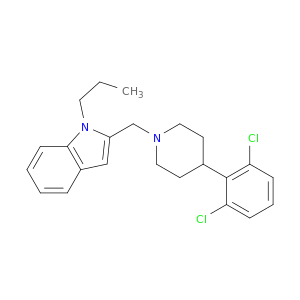 1H-Indole, 2-[[4-(2,6-dichlorophenyl)-1-piperidinyl]methyl]-1-propyl-