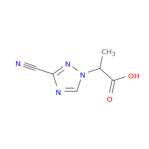 2-(3-cyano-1H-1,2,4-triazol-1-yl)propanoic acid