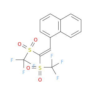 Naphthalene, 1-[2,2-bis[(trifluoromethyl)sulfonyl]ethenyl]-