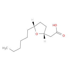 2-Furanacetic acid, 5-hexyltetrahydro-, cis-