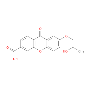 9H-Xanthene-3-carboxylic acid, 7-(2-hydroxypropoxy)-9-oxo-