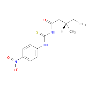 Pentanamide, 3-methyl-N-[[(4-nitrophenyl)amino]thioxomethyl]-, (S)-