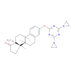 Estra-1,3,5(10)-trien-17-one,3-[[4,6-bis(1-aziridinyl)-1,3,5-triazin-2-yl]oxy]- (9CI)