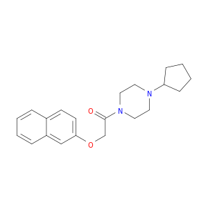 Piperazine, 1-cyclopentyl-4-[(2-naphthalenyloxy)acetyl]-