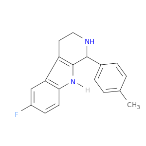 1H-Pyrido[3,4-b]indole, 6-fluoro-2,3,4,9-tetrahydro-1-(4-methylphenyl)-