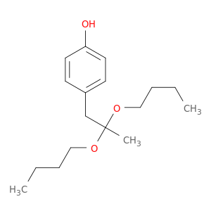 Phenol, 4-(2,2-dibutoxypropyl)-