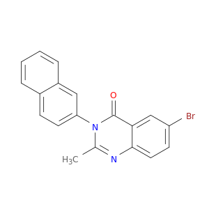 4(3H)-Quinazolinone, 6-bromo-2-methyl-3-(2-naphthalenyl)-