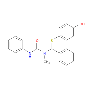Urea, N-[[(4-hydroxyphenyl)thio]phenylmethyl]-N-methyl-N'-phenyl-