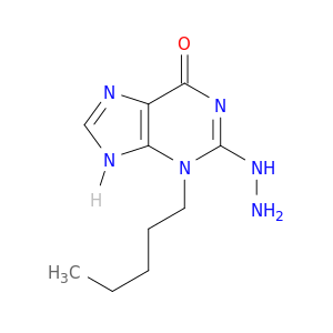 6H-Purin-6-one, 2-hydrazinyl-3,9-dihydro-3-pentyl-