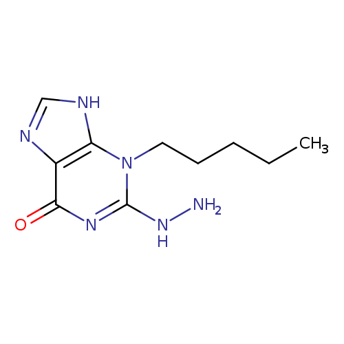 6H-Purin-6-one, 2-hydrazinyl-3,9-dihydro-3-pentyl-