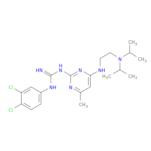1-[3,4-dichlorophenyl]-3-[4-[[2-[diisopropylamino]ethyl]amino]-6-methyl-2-pyrimidinyl]guanidine