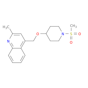 Piperidine, 4-[(2-methyl-4-quinolinyl)methoxy]-1-(methylsulfonyl)-