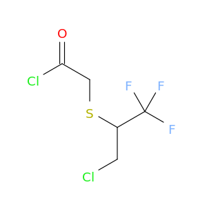 Acetyl chloride, [[1-(chloromethyl)-2,2,2-trifluoroethyl]thio]-