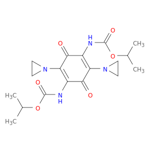 Carbamic acid,[2,5-bis(1-aziridinyl)-3,6-dioxo-1,4-cyclohexadiene-1,4-diyl]bis-,bis(1-methylethyl) ester (9CI)