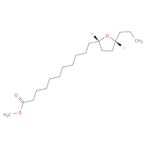 2-Furanundecanoic acid, tetrahydro-5-propyl-, methyl ester, cis-