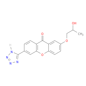 9H-Xanthen-9-one, 2-(2-hydroxypropoxy)-6-(1H-tetrazol-5-yl)-