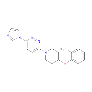 Pyridazine, 3-(1H-imidazol-1-yl)-6-[4-(2-methylphenoxy)-1-piperidinyl]-