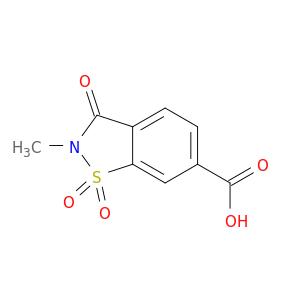 2-Methyl-1,1,3-trioxo-2,3-dihydro-1lambda6,2-benzothiazole-6-carboxylic Acid