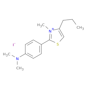 2-[4-(dimethylamino)phenyl]-3-methyl-4-propyl-1,3-thiazol-3-ium iodide