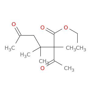Hexanoic acid, 2-acetyl-2,3,3-trimethyl-5-oxo-, ethyl ester