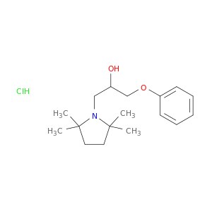 1-phenoxy-3-(2,2,5,5-tetramethylpyrrolidin-1-yl)propan-2-ol hydrochloride(1:1)